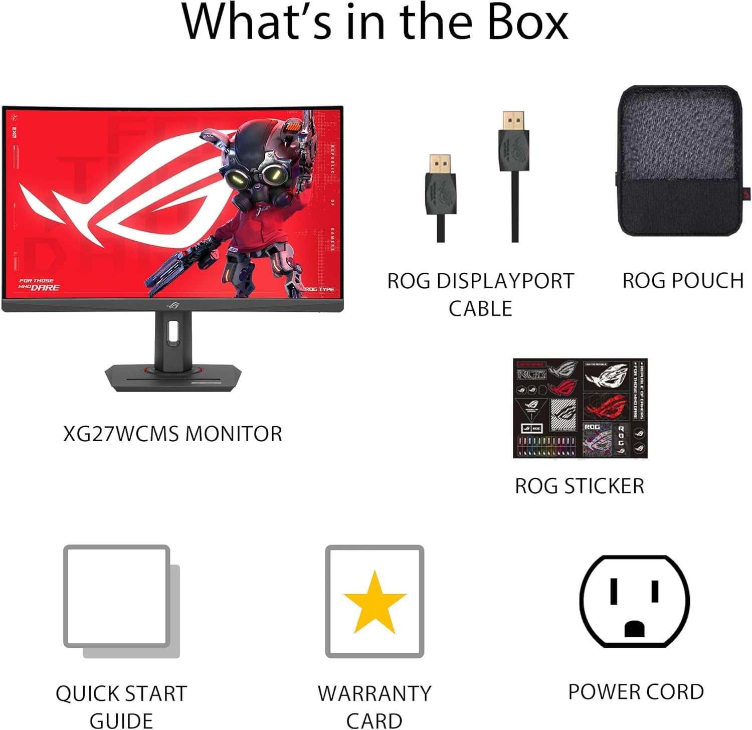 ASUS ROG Strix 27" Curved 280Hz 1ms USB-C Gaming Monitor | 2560x1440 QHD Fast VA Panel, FreeSync Premium, AI Gaming, Tripod Socket, HDR 400, ELMB Sync, DisplayWidget Center