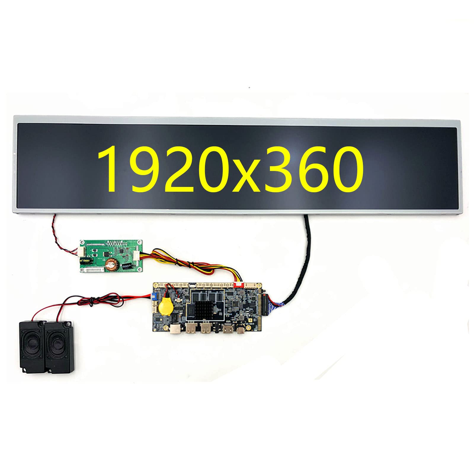 Store Shelf Display Screen BOE 24 inch 1920x360 Support Android WiFi, USB, HDMI DV240FBM-NB0