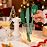 WDF 160 Pcs Green Plastic Silverware - Heavy Duty Christmas Silverware Includes 80Forks, 40Spoons, 40Knives, Green Plastic Utensils Perfect for Christmas Party or Daily Using