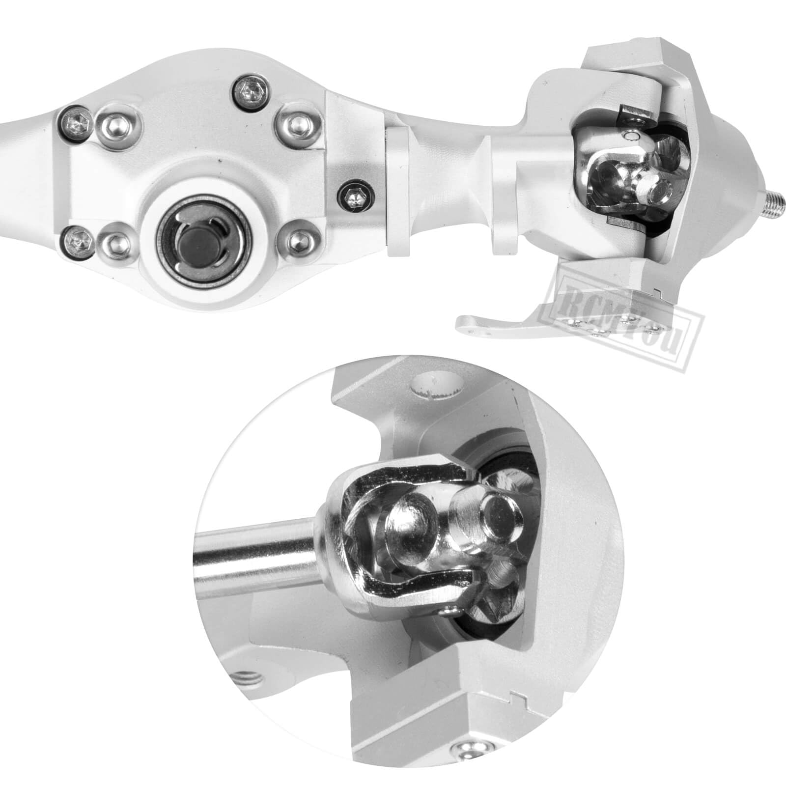 Amazon.com: RCMYou RC Axle Complete Metal Front Rear Portal