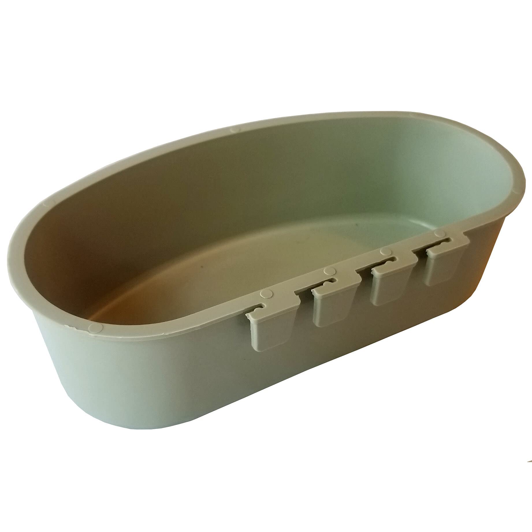 Cage Cups 1 Quart / 32 fl oz Hanging Feed & Water Cage Cups for Chicken, Gamefowl, Poultry, Quail, Pheasant (12, Gray)