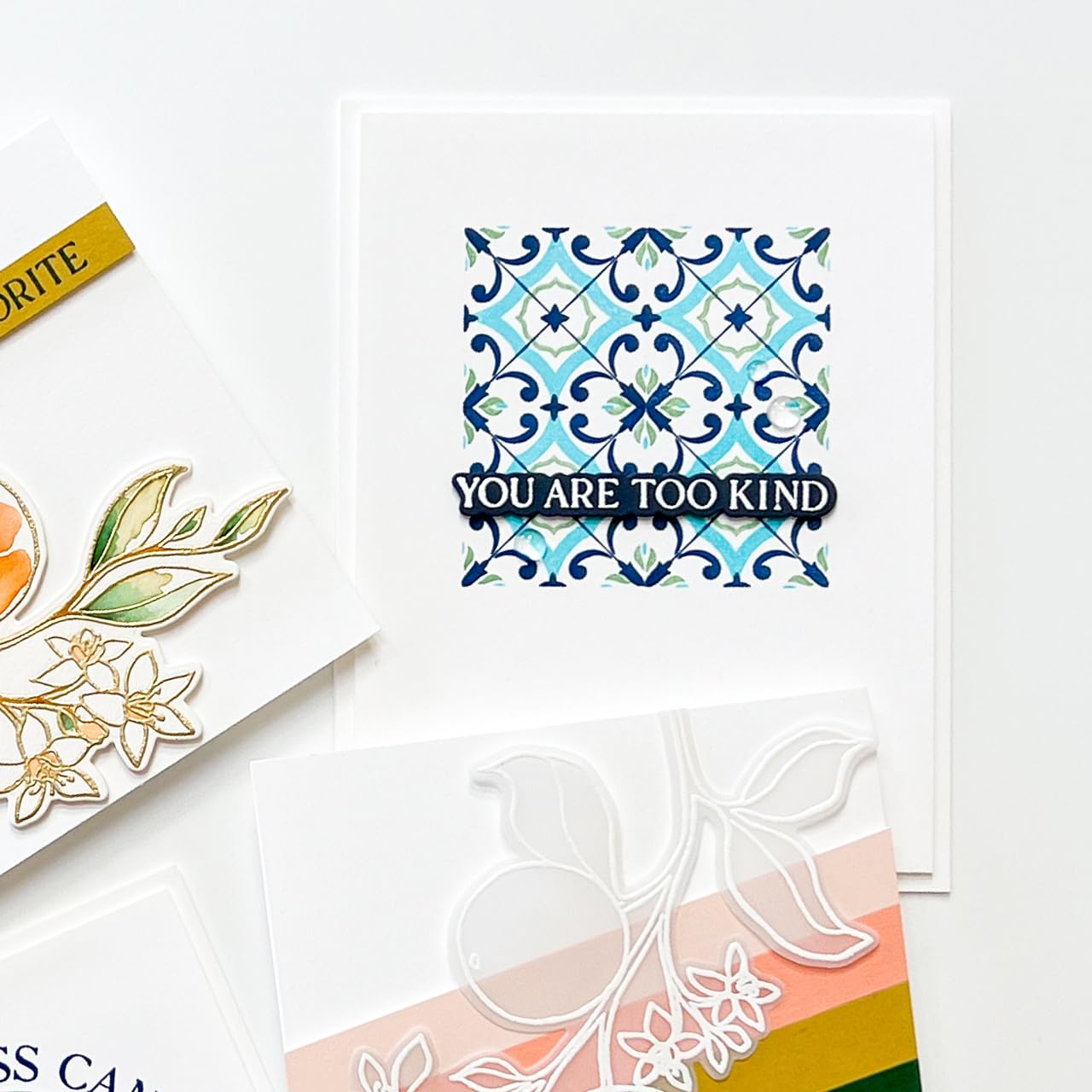 Juego de sellos Mediterranean Breeze, Essentials by Ellen, Stamping, Scrapbooking, Papercraft, Cardmaking, DIY, Tiles, Grunge, Background