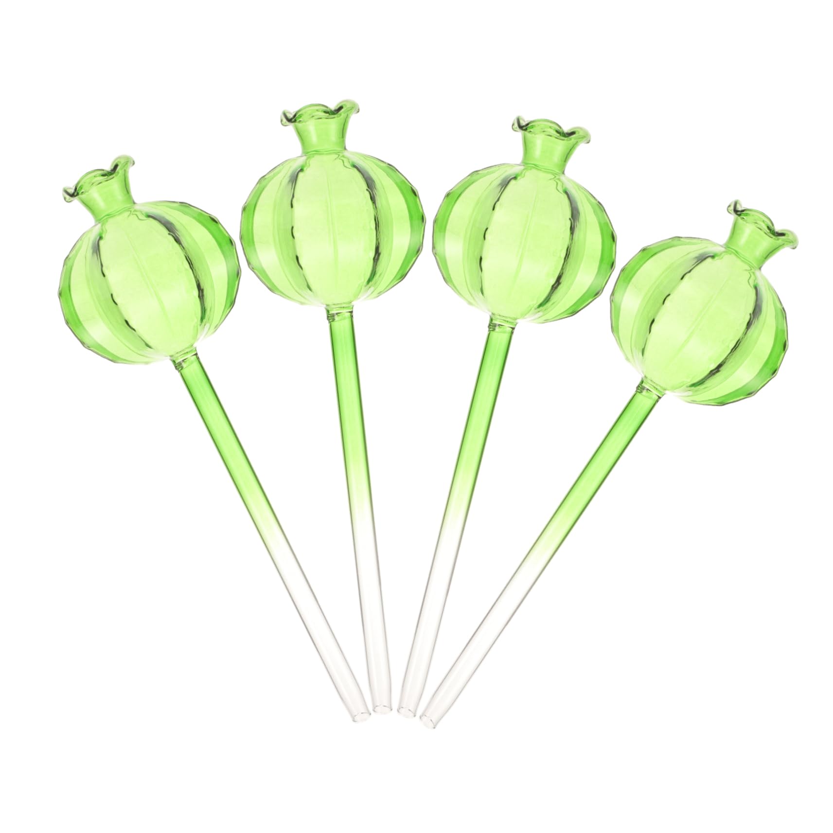 Kisangel 3 Ensembles Pot De Fleurs À Arrosage Automatique Pointes D'arrosage Bulbe D'arrosage Globes D'arrosage en Verre pour Plantes Globes d'eau Light Green Un Verre 4 Pièces * 3