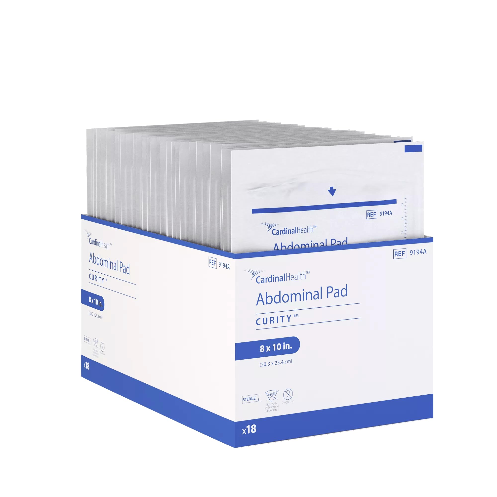 Curity™ Non-Woven Abdominal Gauze Pad, Sterile, 8 x 10IN, Case of 216