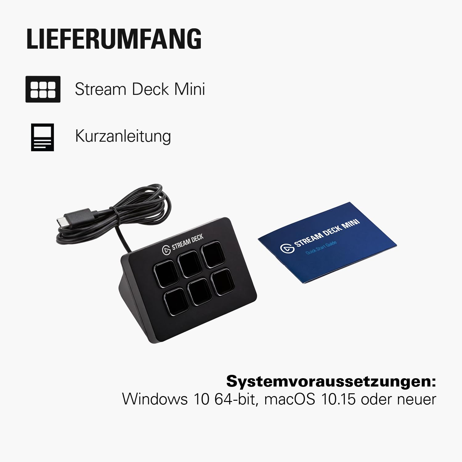 Elgato Stream Deck Mini, 6 anpassbare LCD-Makrotasten