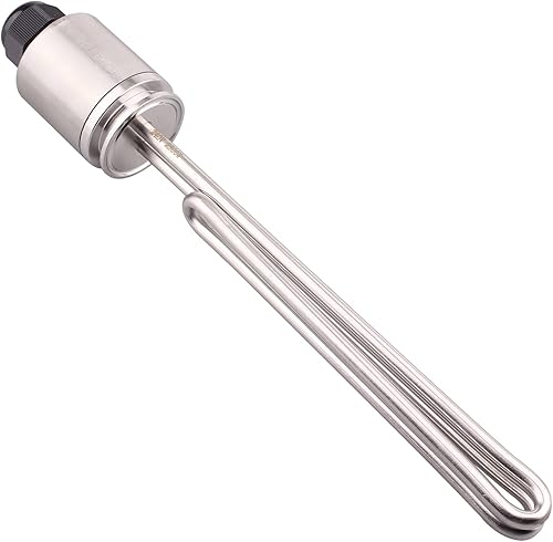 Miniatura 40 de DERNORD Calentador de agua de inmersión de acero inoxidable con elemento calefactor plegable de 1.5 pulgadas (OD50.0.197 in) (120V 1500W)