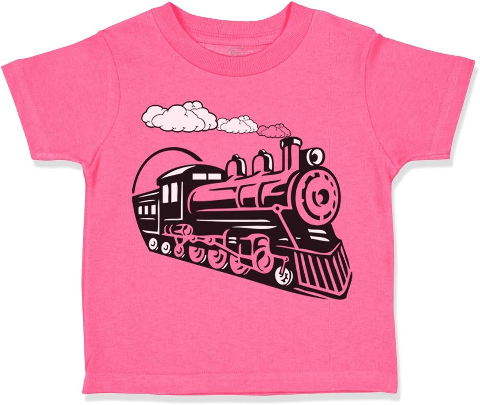 Amazon.com: Toddler T-Shirt Trains Vintage Trains Cotton Steam Locomotive  Boy \u0026 Girl Clothes Steam Train Baby Funny Tee Red Design Only 12 Months:  Clothing, Shoes \u0026 Jewelry
