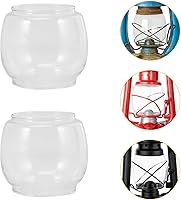 Vista 9 de Lámpara de queroseno, lámpara de cristal, chimenea, 2 piezas, pantalla de queroseno de vidrio transparente, cubierta de linterna curva, globo