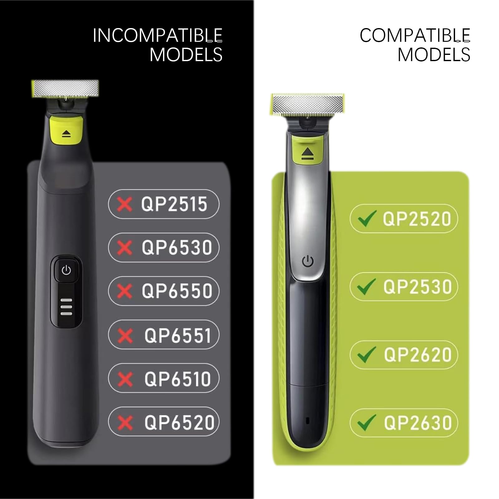 Harte Reise-Schutzhlle Fr Philips One Blade QP2530/2520  Aufbewahrung &  Schutz Fr Rasierer (Markenlos, Neu) Philips Oneblade Aufstze
