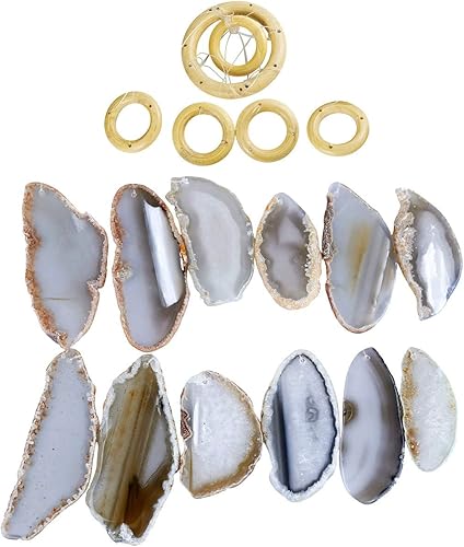 Miniatura 4 de rockcloud móvil, figura decorativa para jardín, para el hogar, geoda de ágata, Natural (20-24 pulgadas)