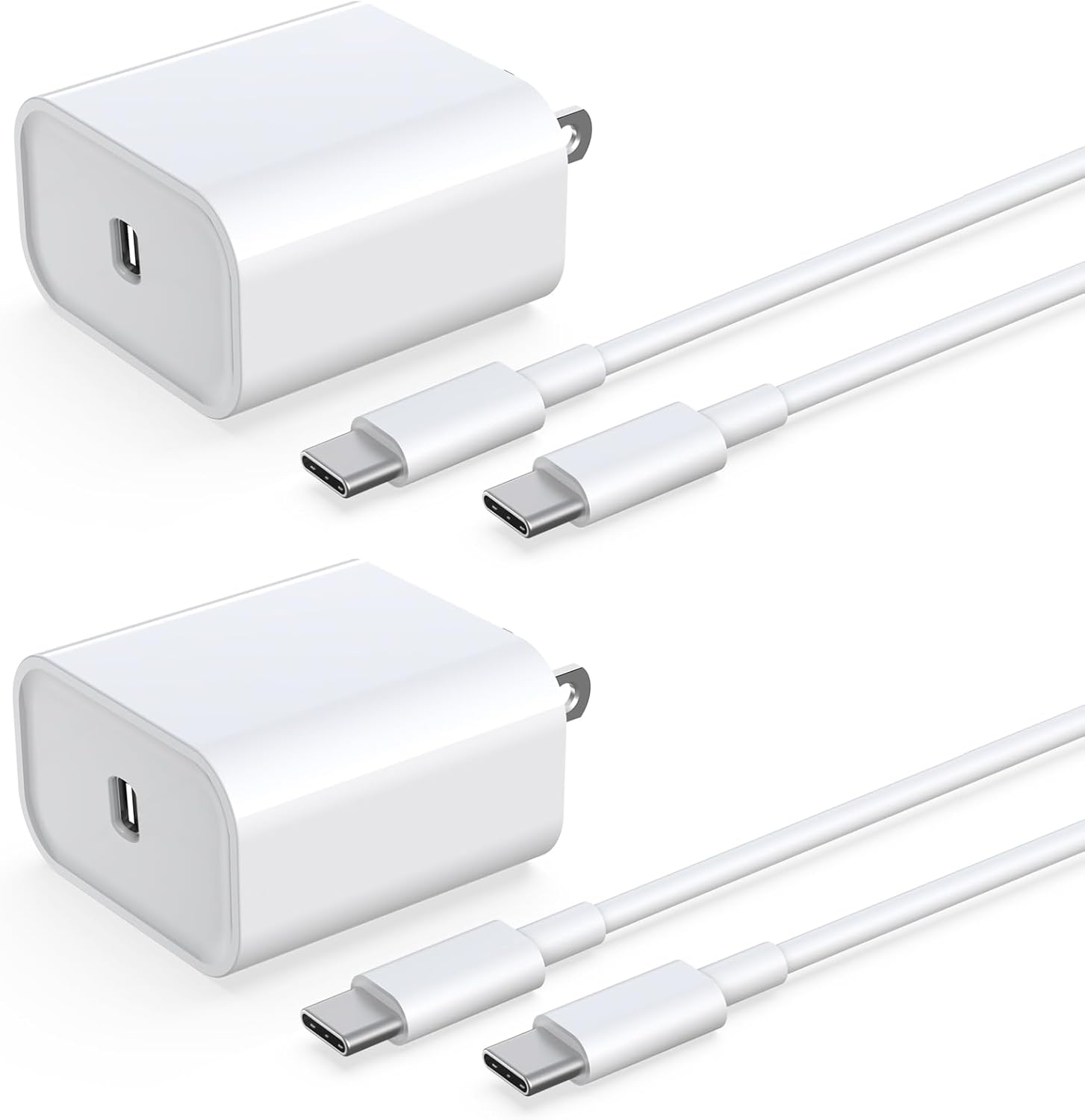 iPhone 17 16 15 Charger Fast Charging [2Pack] 33W Type-c Wall Charger Fast Charger Block with 6FT USB C to USB-C Cable for iPhone 17/17 Air/17 Pro Max/16/16 Plus/16 Pro Max/15 Pro Max/iPad Pro
