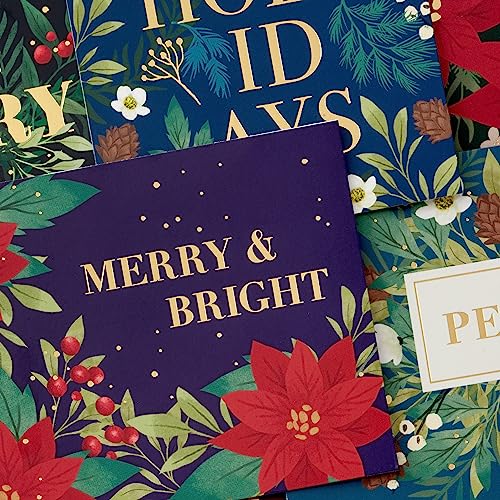 Hallmark Bulk Boxed Christmas Card Assortment, Elegant Jewel-Tone Floral Assortment (72 Cards and Envelopes) by Hallmark - Image 7