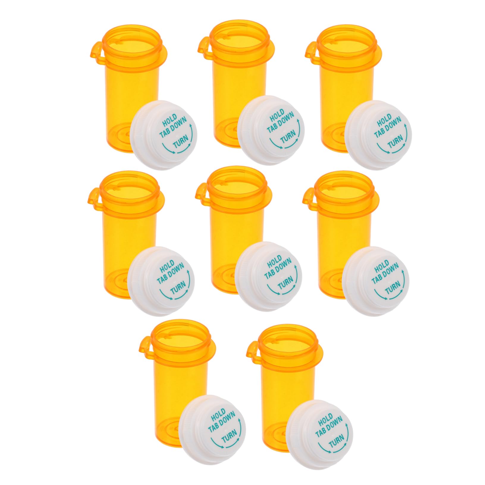 FOMIYES 10pcs Mini Travel Bottles Portable Daily Pill Case for Medication Leakproof Medicine Container Small Plastic Jewelry Box for Liquid Storage