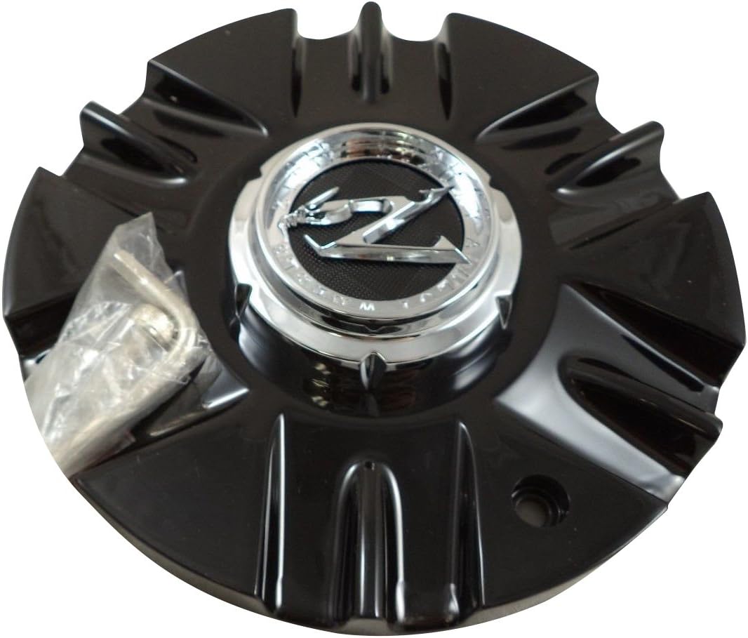 1 CAP MSCAPZ198 Zinik Wheels Gloss Black Custom Wheel Center Caps