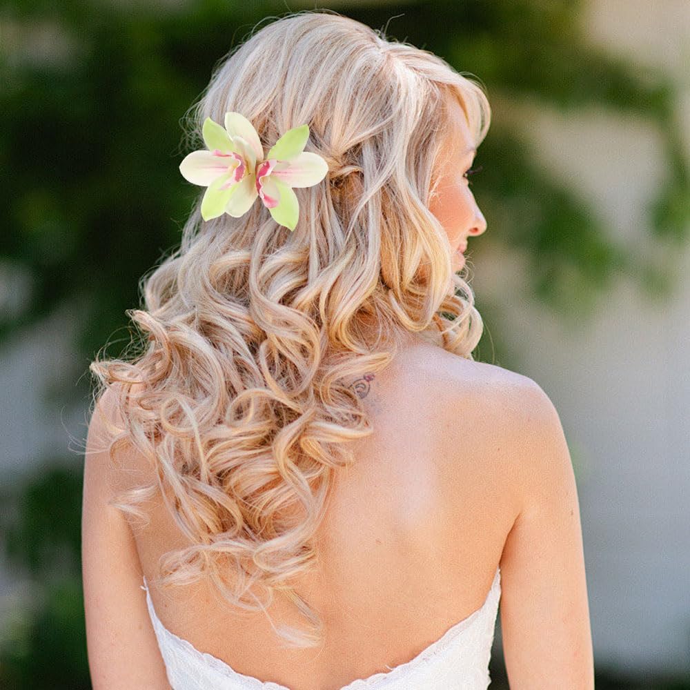 3 PACK Hawaiian Flower Hair Clips - Image 4