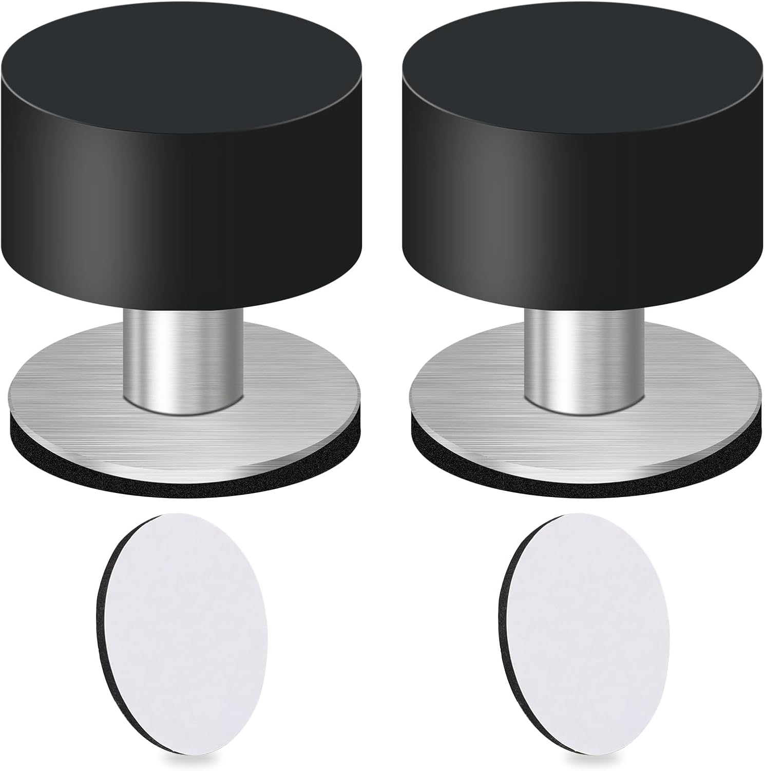 2Pcs Door Stoppers with Extra Stickers SelfAdhesive Door