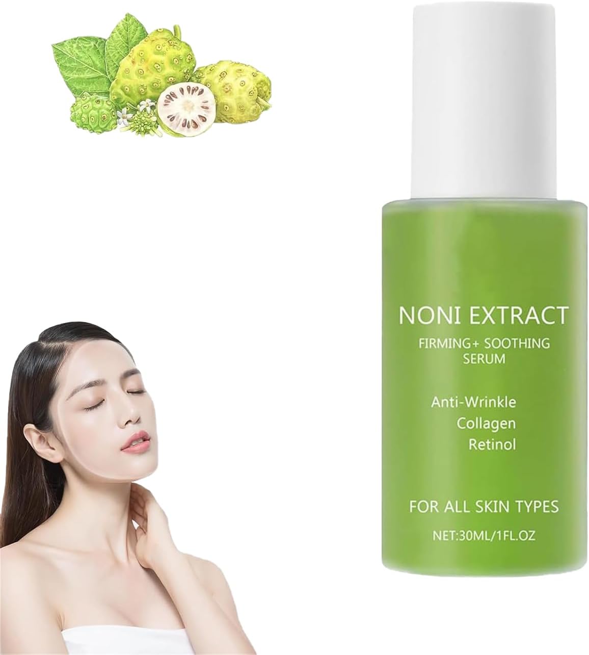Noni Energy Ampul, Noni Extract Facial Serum, Koreaanse anti-rimpel essentie, anti-aging ampul gezicht serum rimpels en fijne lijntjes (1 stuks)