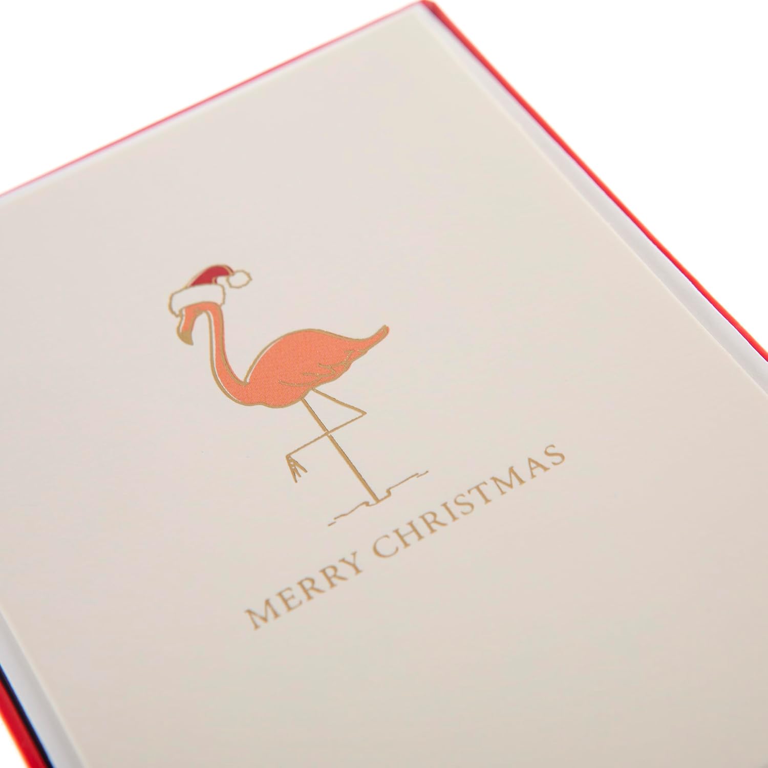 Graphique Christmas Flamingo Cards | Pack of 15 Cards with Envelopes | Christmas Greetings | La Petite Noel Collection | Gold Foil Accents | Blank Inside | Boxed Set | 3.25" x 4.75" - Image 3