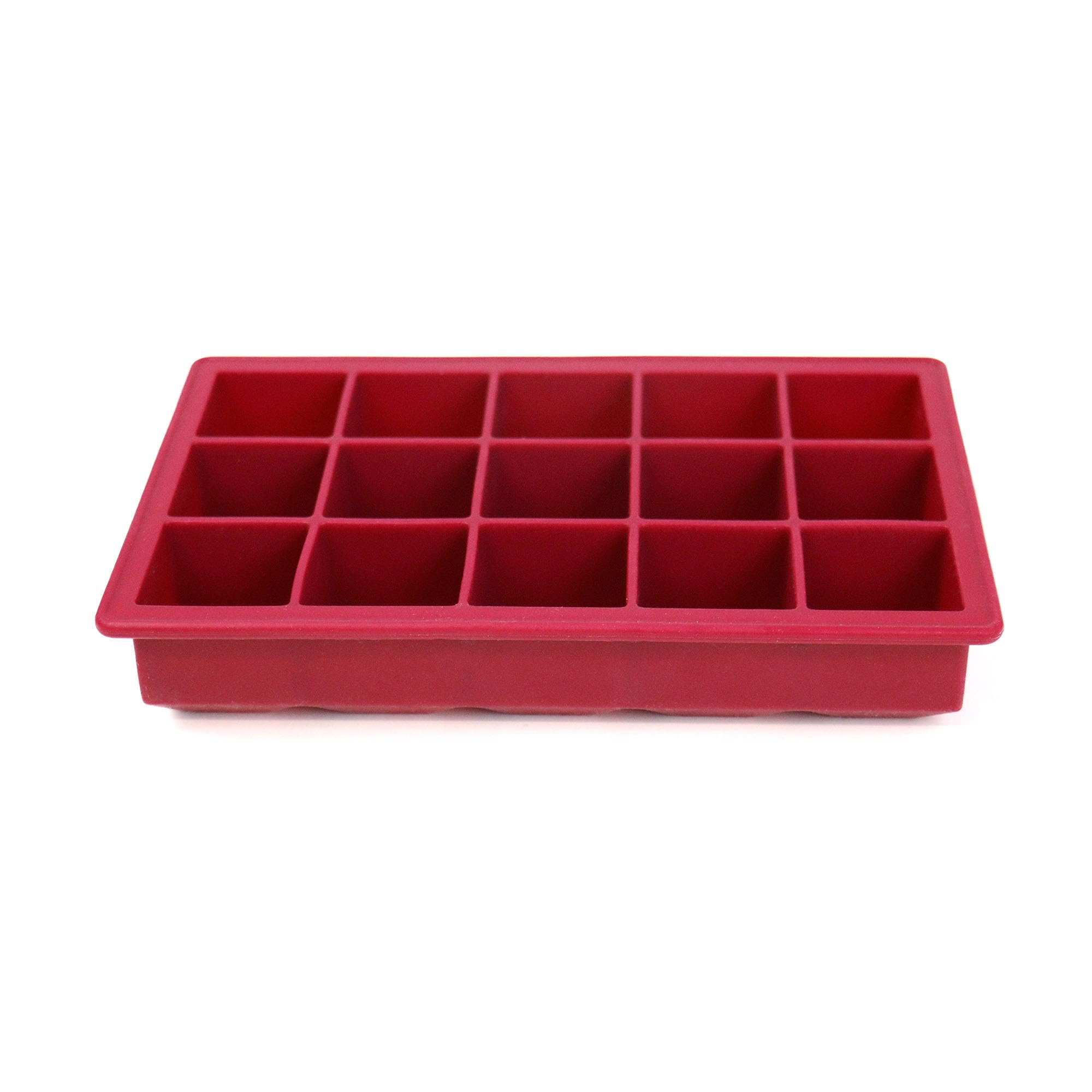 Jata Hogar HACC4540 – Cubitera Silicona. Cubiteras para Hielo Grande. Cubitera con Tapa. Bandeja de 15 Cubitos de 3 x 3 cm. Apilables. Antiderrames. Para Horno, Microondas, Lavavajillas