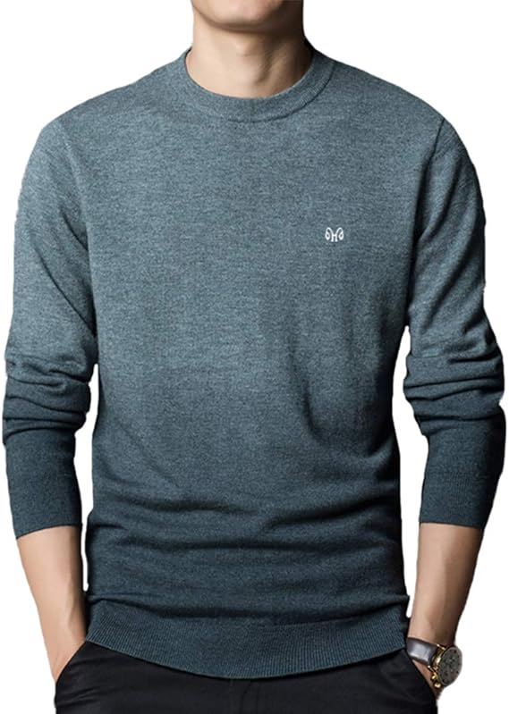 Amazon セーター クルーネック メンズ 暖かい ウール100 スーパーソフト おしゃれ 柔らかい ニット かっこいい 冬服 チクチクしない 厚手 無地 トップス 合わせやすい カジュアル 春秋冬 防寒 インナー 快適 ケーブル編み物 セーター 通販