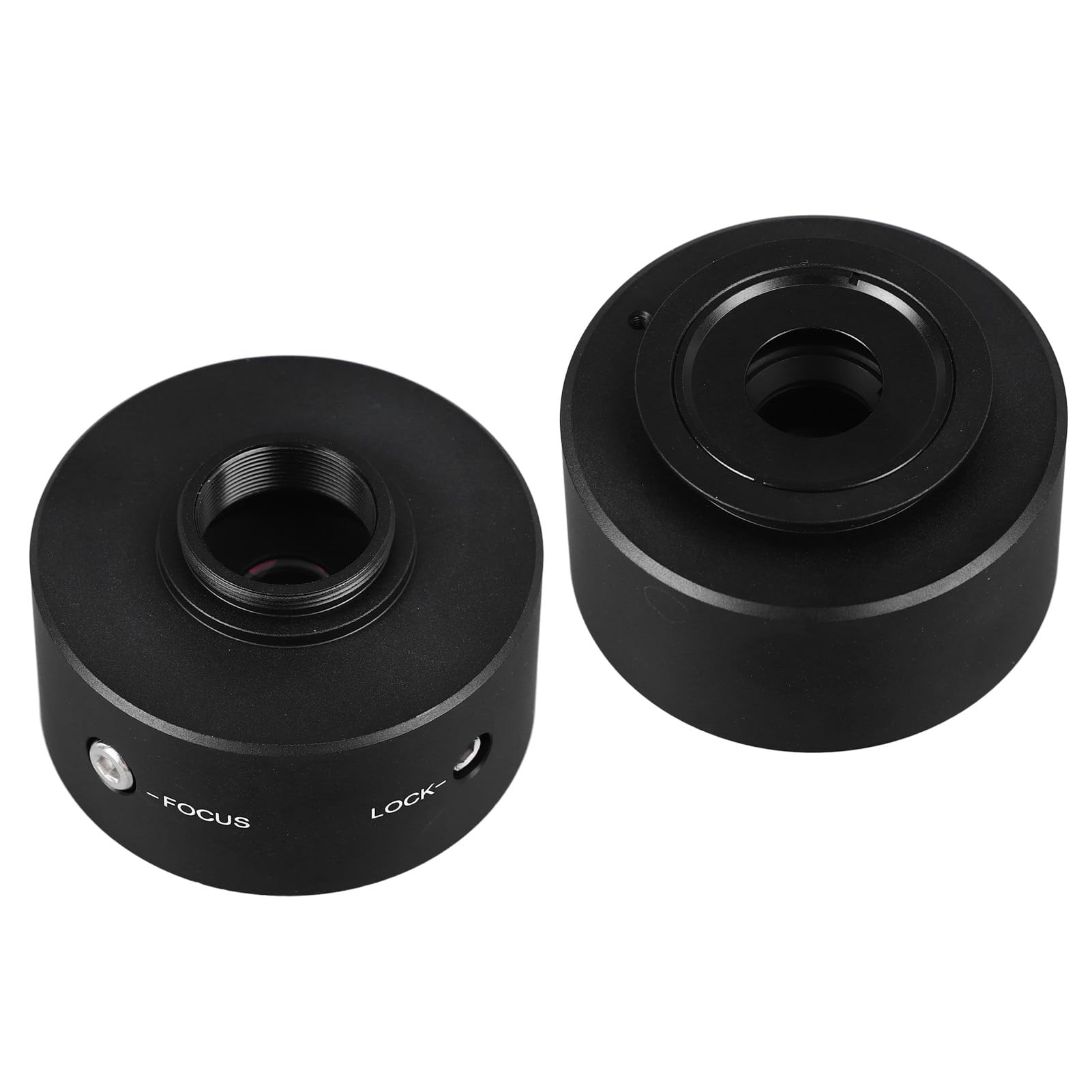 AMONIDA Adapter do Kamery Mikroskopowej 0,5X Adapter Obiektywu z Mocowaniem C o Szerokiej Kompatybilności z Mikroskopami Biologicznymi Materiał Metalowy