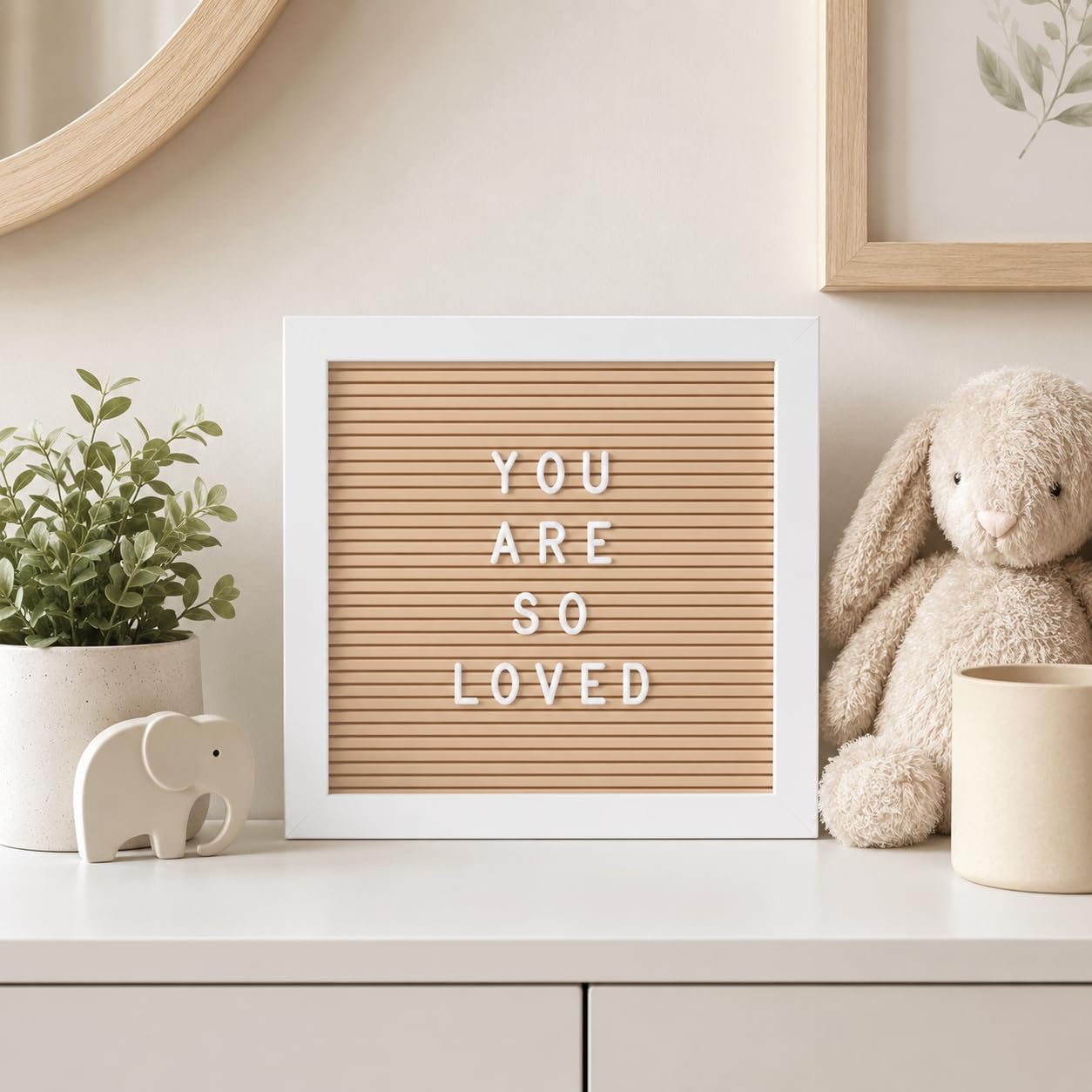 Kate & Milo Letterboard, Taupe, Classic Wooden Letterboard, Baby Keepsake Photo Prop, Taupe Letterboard Keepsake For Meilensteine, Gender Neutral Nursery Decor, Baby Announcement Prop