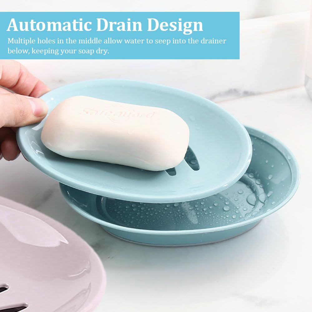Porte-savon/éponge En Plastique Bleu - Pour Cuisine Ou Salle De Bain - Occasion