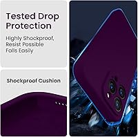 Vista 4 de FireNova Funda diseñada para iPhone 14 Pro Max, funda de silicona mejorada [protección de cámara] con [2 protectores de pantalla], forro
