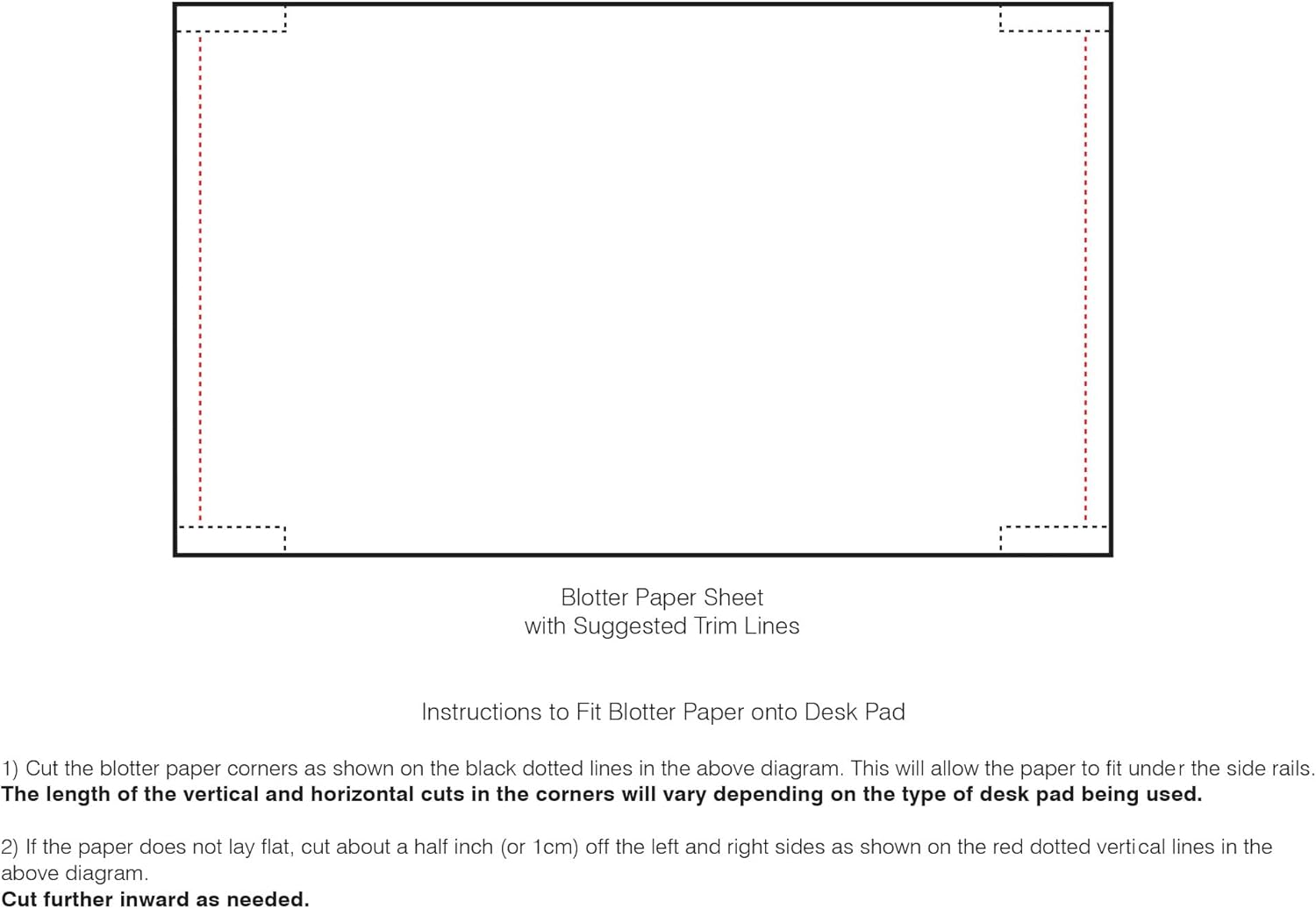 Rose Red 25.5" x 17.25" Blotter Paper Pack