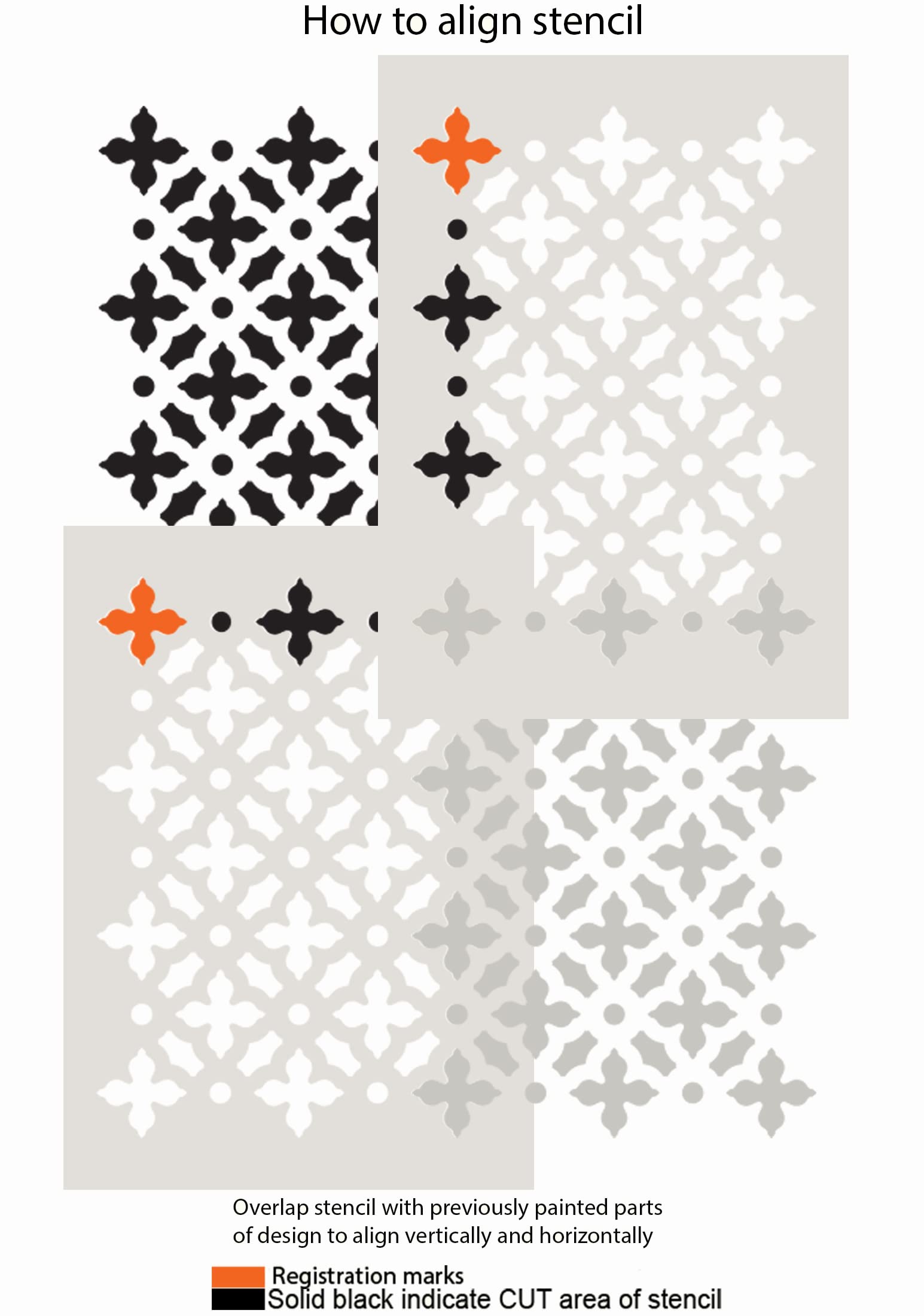 ED Laser Studio LEDA Moroccan Motif Trellis Seamless Pattern Cake Stencil for Painting and Drawing on the Wall Furniture - Image 3
