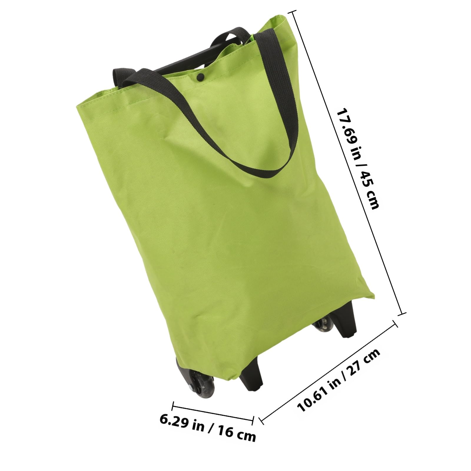 GALPADA Borsa per Spesa con Ruote e Carrello Pieghevole, Tessuto Oxford Resistente e Telaio in Metallo, Facile da Trasportare e Leggera la Spesa e Commissioni
