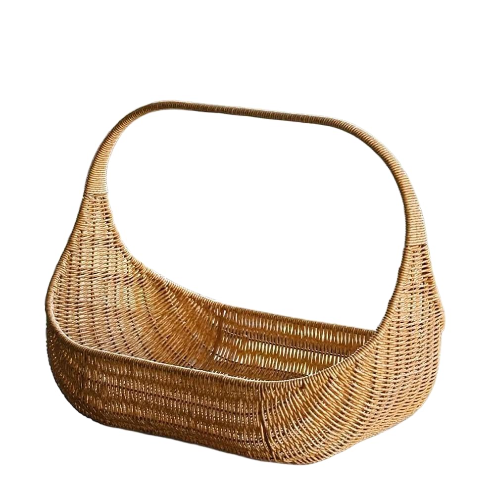 Cesta de pan rústica ZBDP ideal para desayunos campestres y meriendas en terrazas familiares