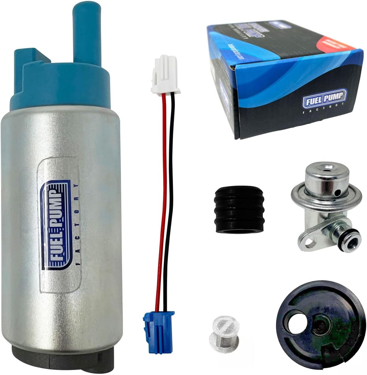 Fuel Fuel pump + Pressure Regulator for Suzuki Outboard DF40 / 50/60 / 70/90 / 100/115 and 140 by Fuel Pump Factory