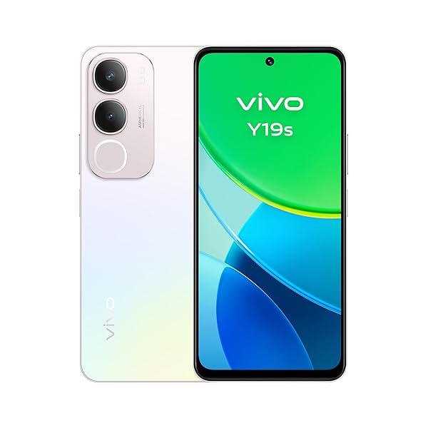 vivo Y19s, Smartphone 6+6GB Extended RAM, 128GB ROM, 50MP Main Camera, Dynamic Light, 6.68" Super Bright Display, 5150 mAh Battery, FlashCharge 44W, IP64, Dual SIM, Android Mobile, Silver