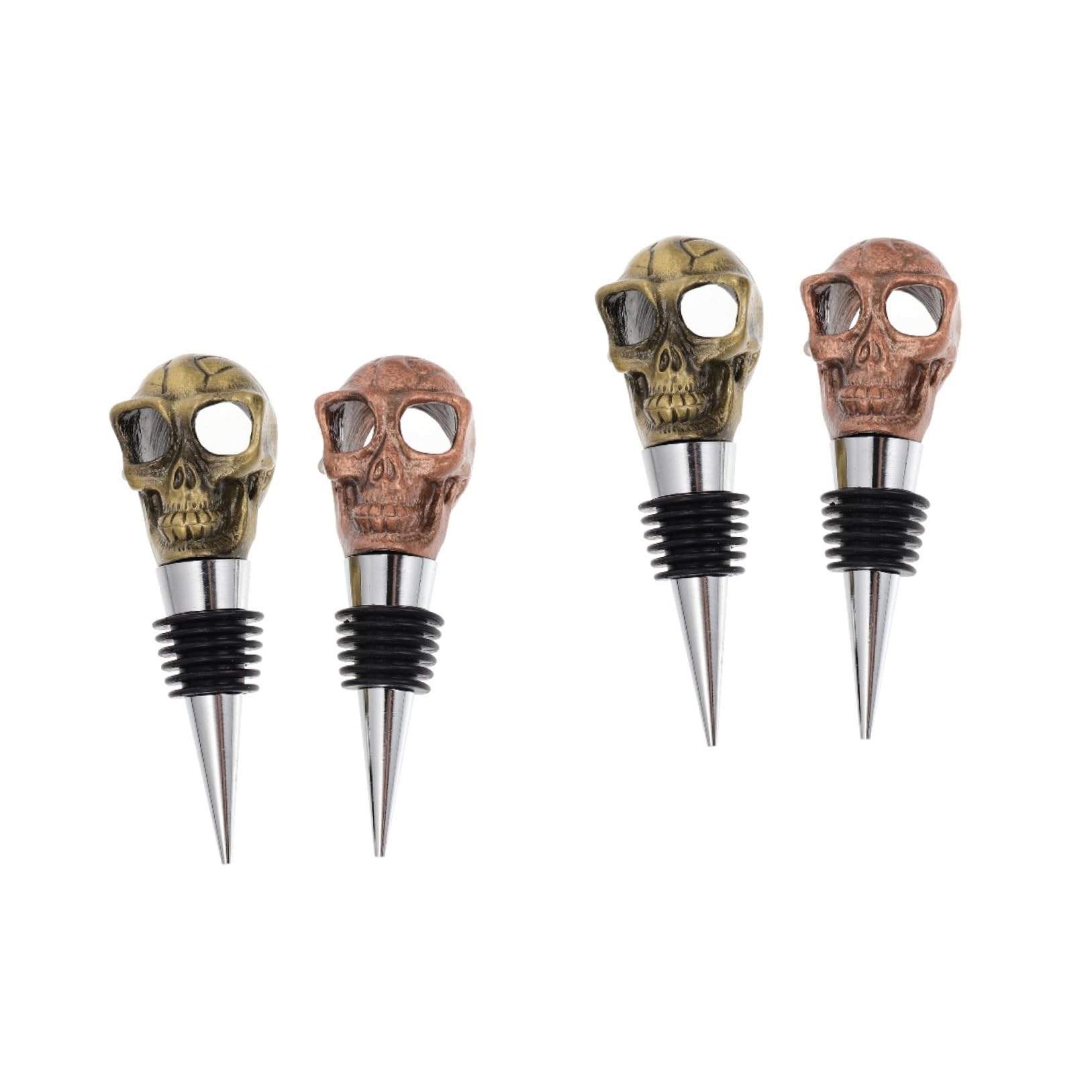 IMIKEYA 2 Sätze Flaschenverschluss Stopper Gestell Spender Kühler Flaschenkorken Flaschenstöpsel Verschlussstopfen Für Weinflaschen Weinverschluss Aluminiumlegierung 2 Stück * 2