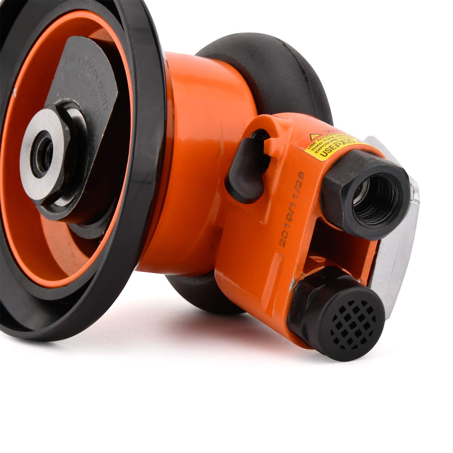 Lijadora neumática de órbita aleatoria de 5 pulgadas, herramienta de aire, lijadora de palma, carrocería automática, trabajo de madera