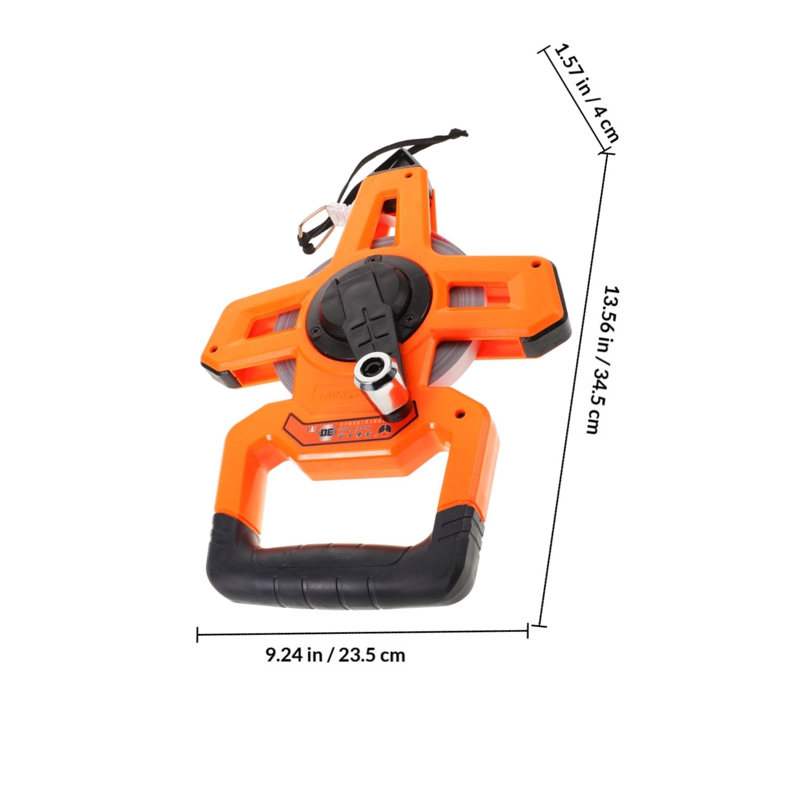Mètre à Ruban D’ingénierie 0-50m, Ruban Mesure Professionnel | Cadre en Plastique, Marquages Précis, Nylon Solide, Usage Polyvalent, pour Bricolage et Chantier