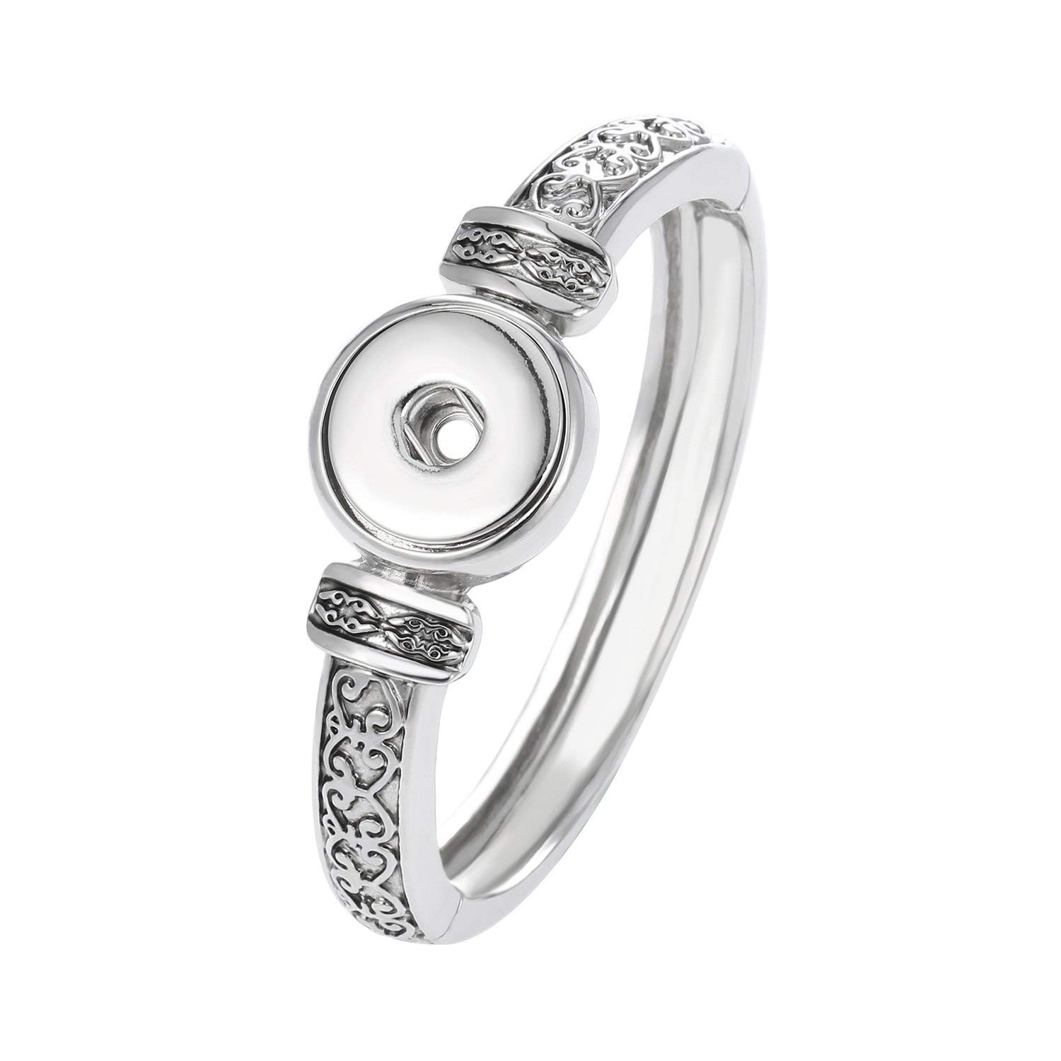 Legenstar Snap Buttons Bracelet& Bangles Jewelry Charms Antique Silver Plated Vintage Bracelet fit18mm DIY Jewelry