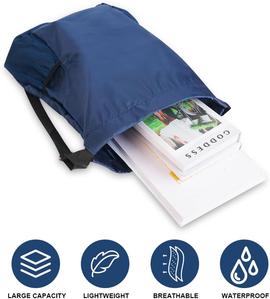 Sac De Compression Léger Résistant à L'eau Avec Fermeture à Cordon De