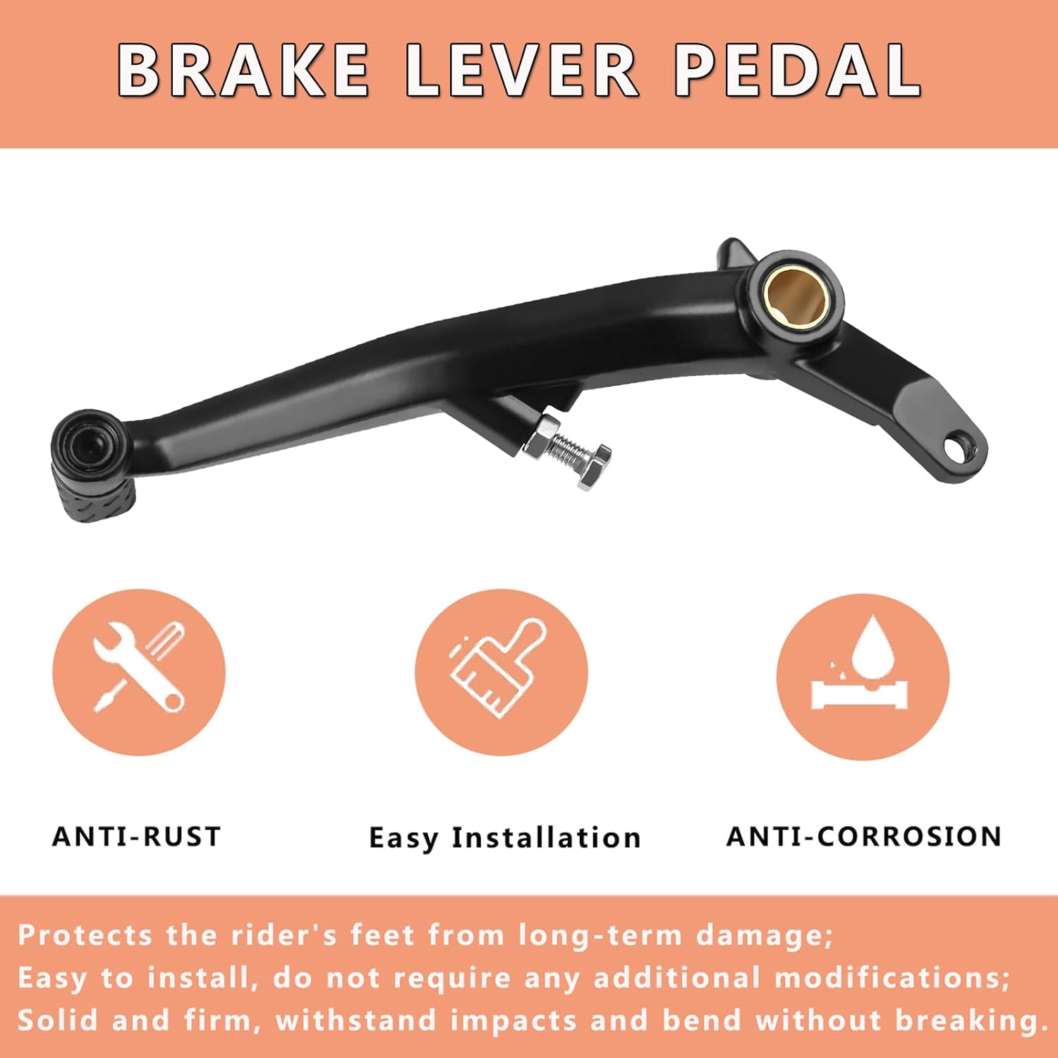 BAIONE Motorcycle Brake Pedal Foot Lever Replacement for Ducati DIAVEL Multistrada 1200 All Year Brake Lever Pedal