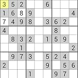 3 Difficulty Levels for Sudoku Number Puzzle Game Play