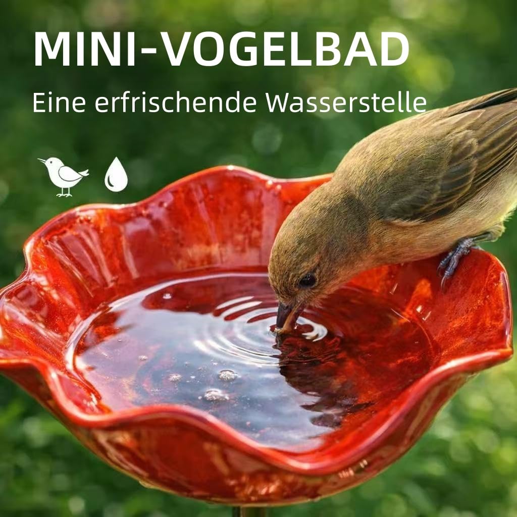 Gartenort Tränke für Bienen, Dekoration für Rasen, Balkon & Terrasse, Für alle Jahreszeiten geeignet