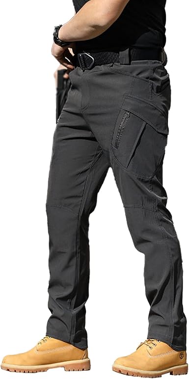Pantalon Tactique Cargo Homme HSUAYEUD - Robuste Polyvalent Multitaches Outdoor Sport
