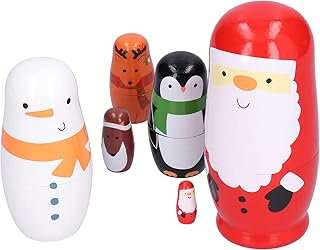 Boneca de Aninhamento Bonecas de Aninhamento Russas Bonecas Russas de Madeira para Halloween, Natal, Móveis Domésticos, Presentes de Feriado