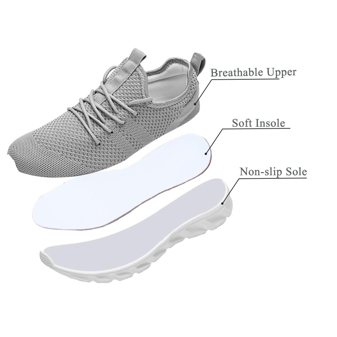 Donna Scarpe da Running Ginnastica Camminata Sportive Trekking Tennis Trail Jogging Palestra Mesh Basket Sport Outdoor Fitness Sport Platform Sneakers