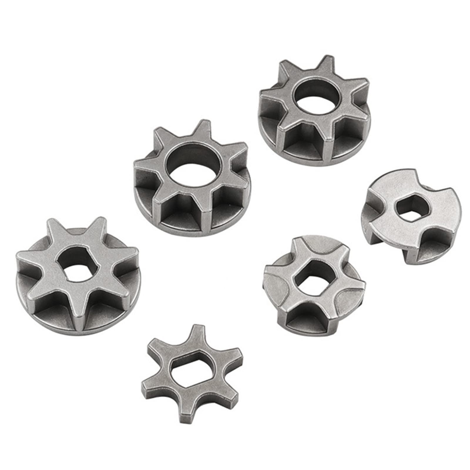 Saddgo Silver Gear Sprockets Drive Replace Sprocket Gear Asterisk 3/6/7 Teeth Electric Chainsaw Chain Angle Grinder Electric Saw Gear