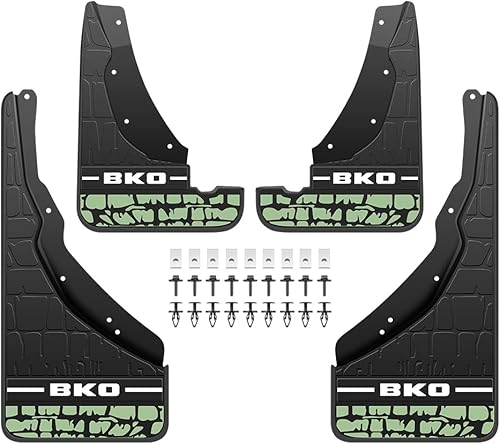 BIHEE Solapas de barro con tira reflectante nocturna, solapas de barro, ajuste resistente delantero y trasero, compatible con Bronco Sport 2021 2022