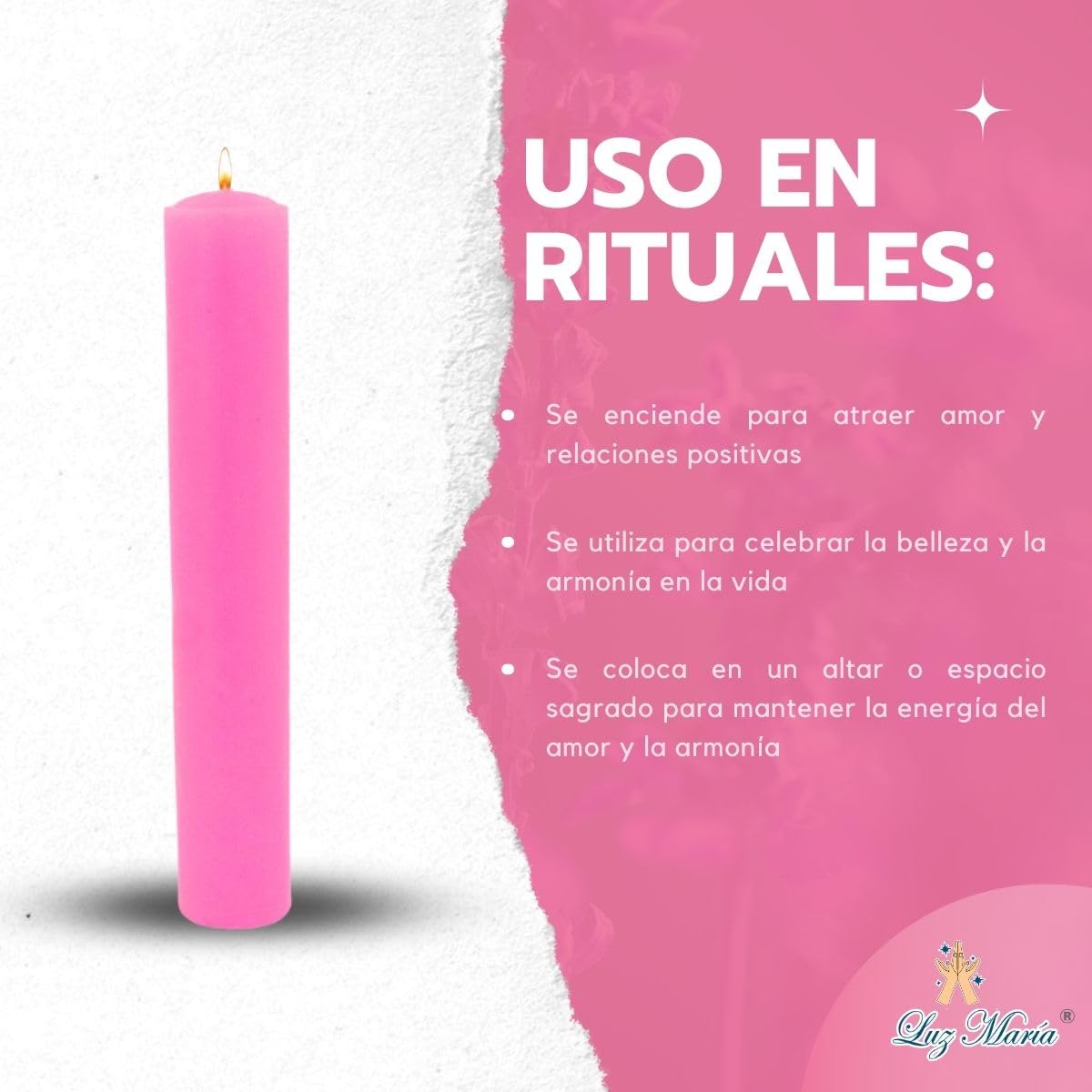 Amazon.com: Candles - Pink Candle 250 g - Mary Light : Home & Kitchen