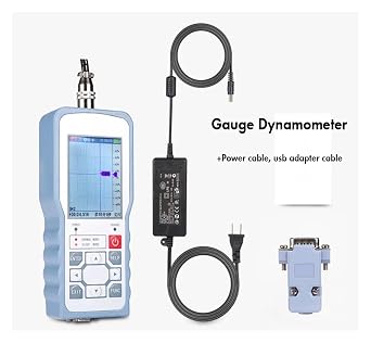 Digital Force Gau Push Pull Gau Dynamometer with External Load Cell Sensor, Peak/Track Mode - Force Gauge(Force Gauge-HB9)