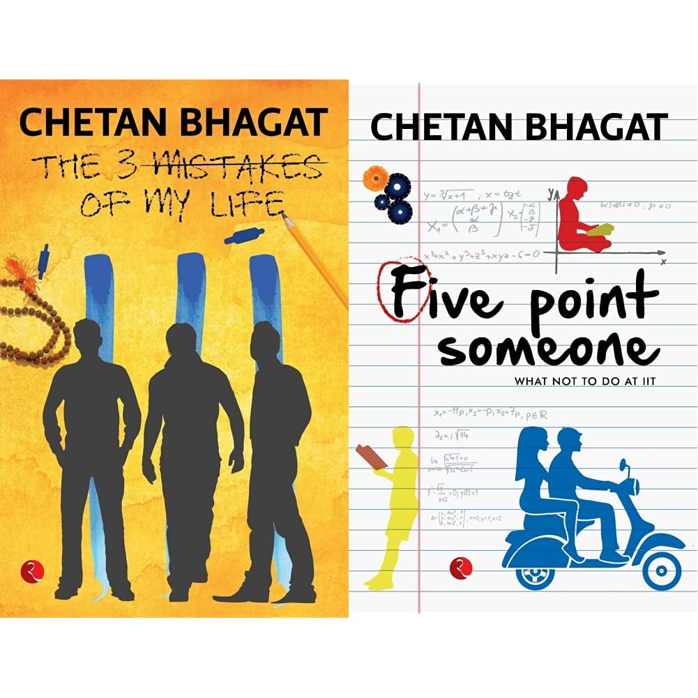 The 3 Mistakes of My Life + Five Point Someone ; What Not To Do at IIT (Set of 2 Books)